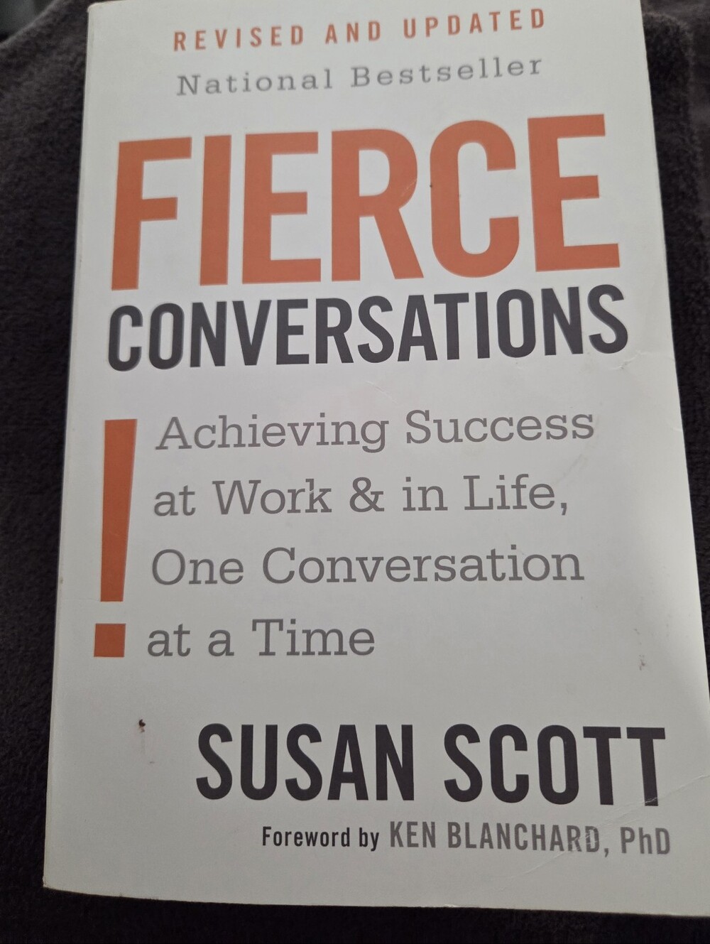 Fierce Conversations - White and Orange Cover